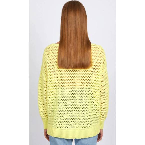 NEW 525 AMERICA cindy open stitch sweater in margarita - Picture 2 of 3